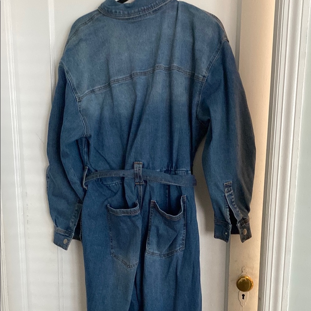 Eloquii Blue Denim Jumpsuit - Picture 3 of 4